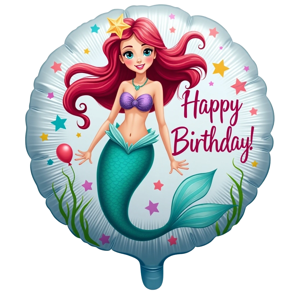 Mermaid Birthday Balloon